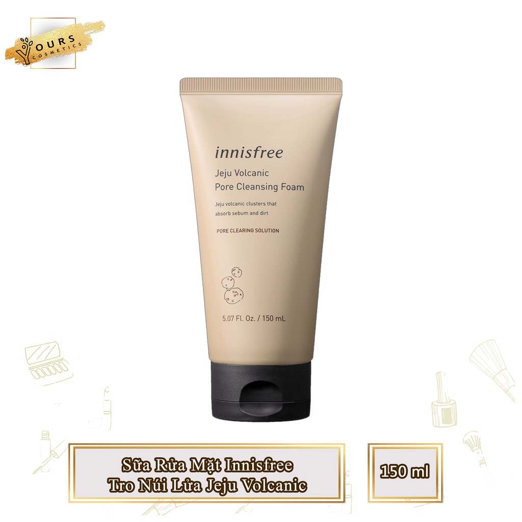 Sữa Rửa Mặt Innisfree tro núi lửa Jeju Volcanic Pore Cleansing Foam 150ml - Sua rua mat tro nui lua