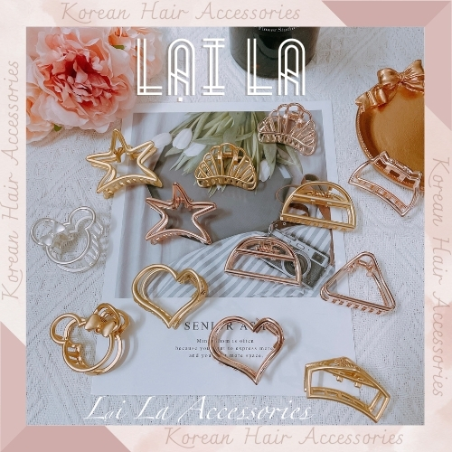 Kẹp tóc kim loại nhỏ 4.5cm, phụ kiện kẹp tóc xinh xắn cho nữ Lại La