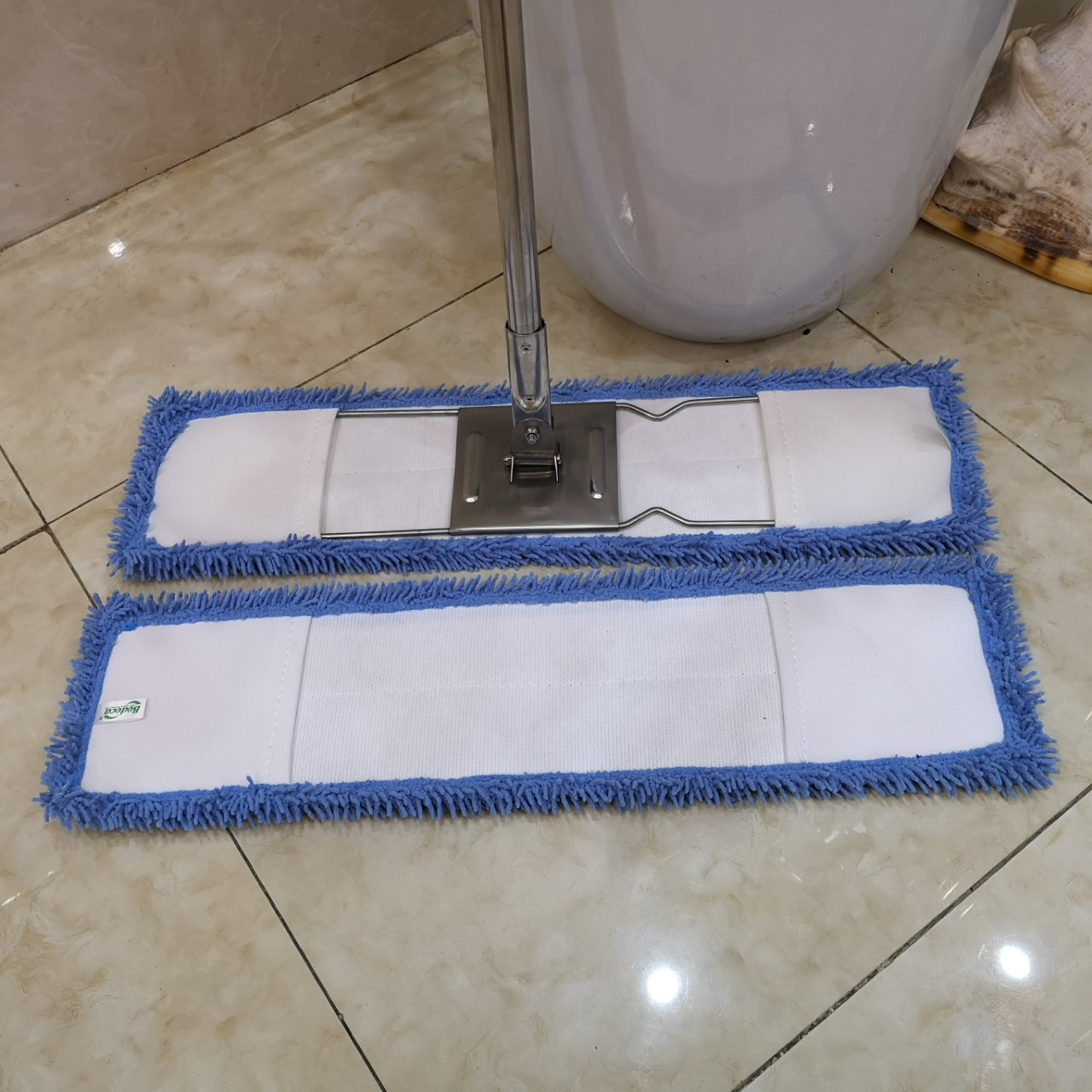 [HCM]Combo bộ cây lau nhà 60cm + tấm lau 60cm