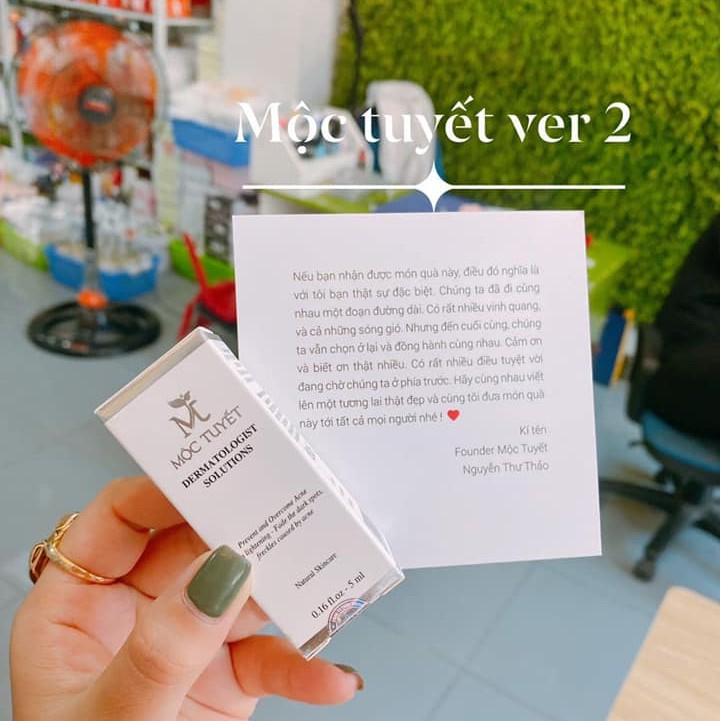 Serum  Mụn Huyết thanh Mộc Tuyết Cam Kết Chính Hãng 100%-Mẫu mới nhất