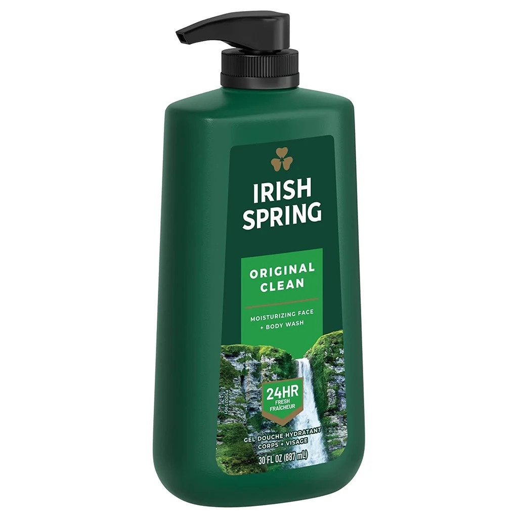 Tắm gội nam Irish Spring chai 887ml