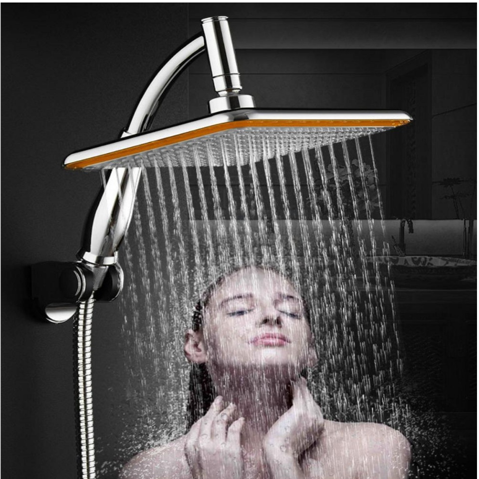 Bát sen vuông cao cấp tăng áp rộng 20cm tặng kèm dây dẫn thiết kế thông minh tích kiệm nước