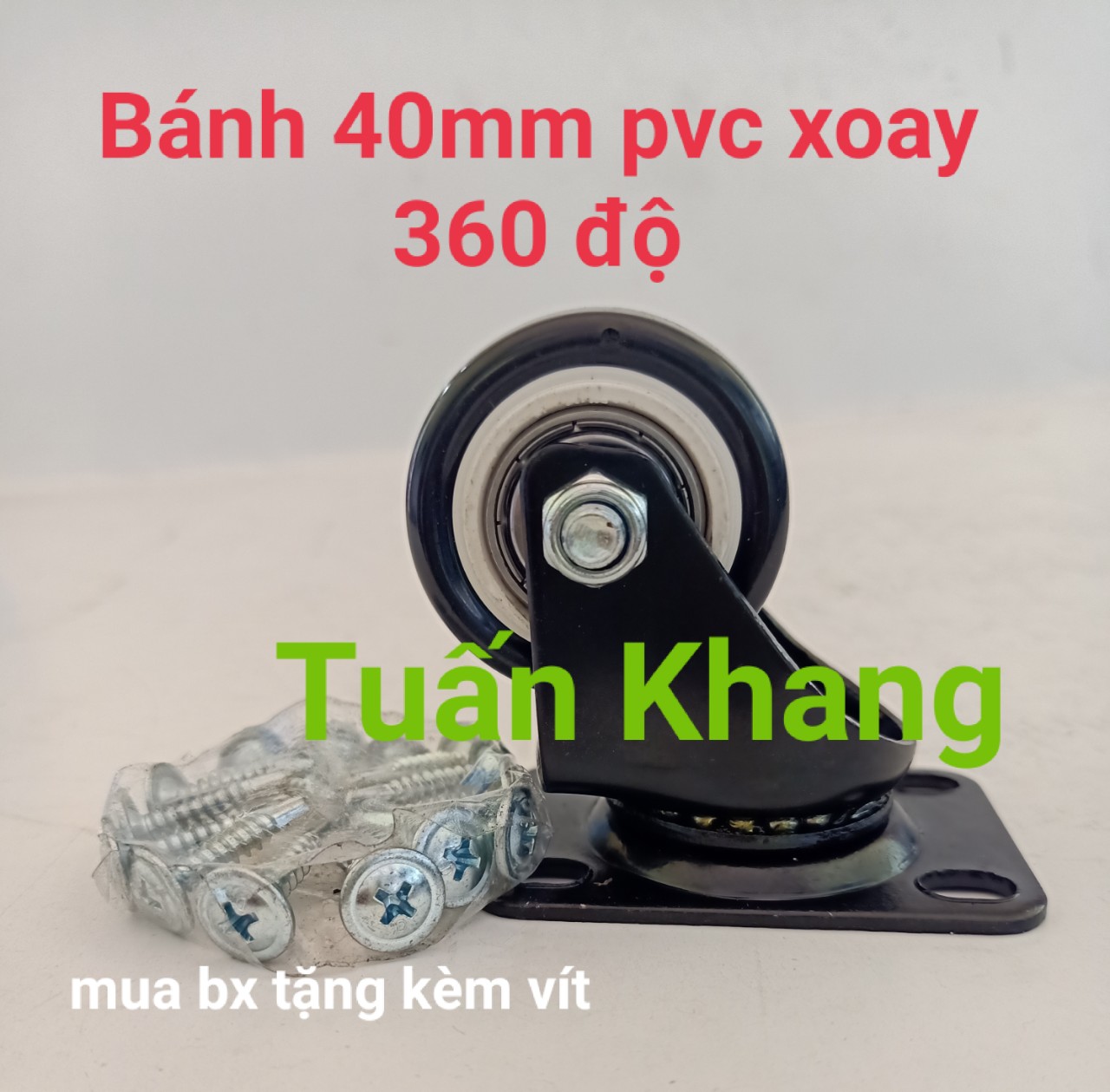 Bánh xe 40mm gắn tủ , loa kéo , gắn kệ , làm xe kéo