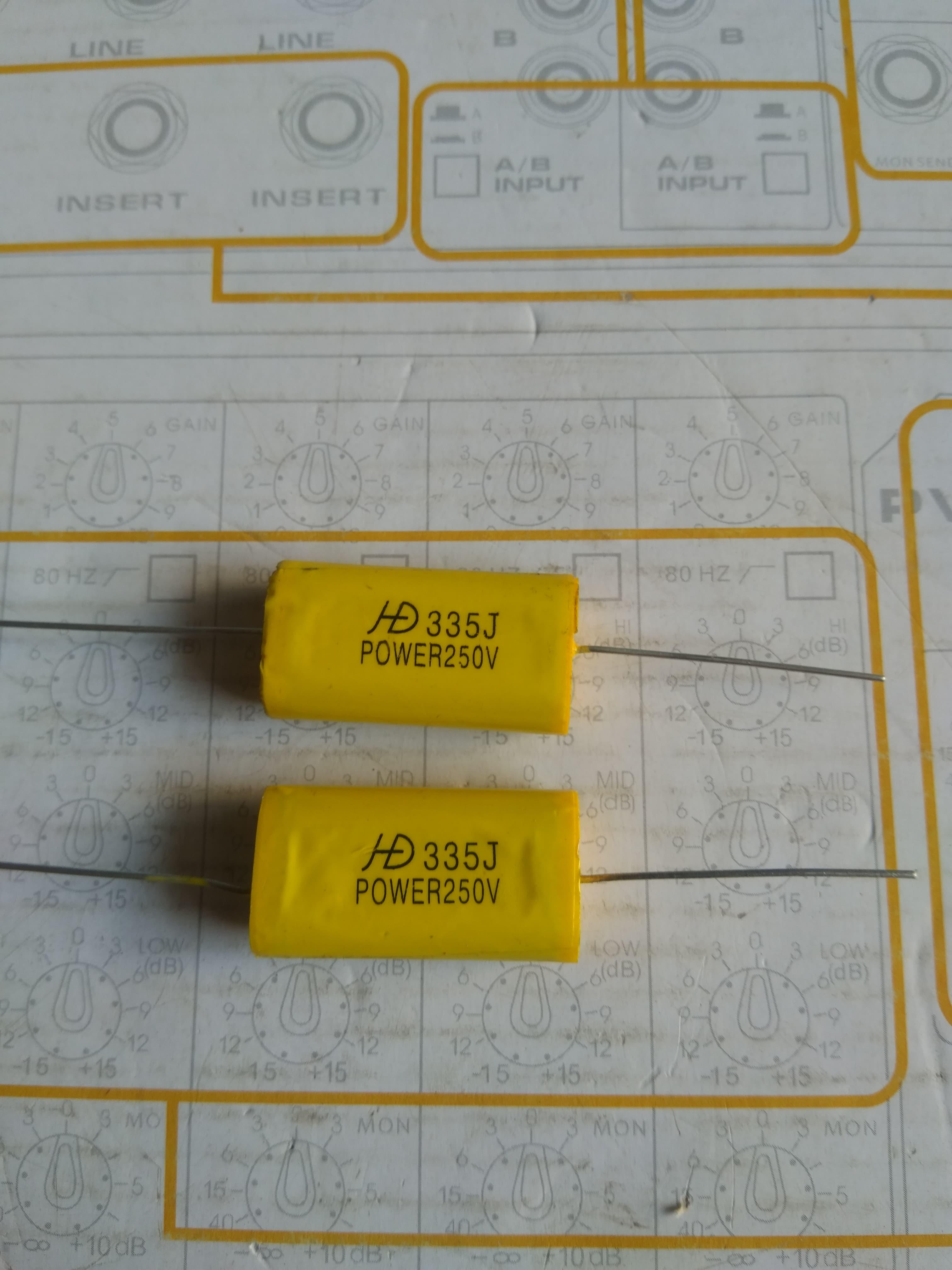 2 Tụ cản loa trung 335J-250v