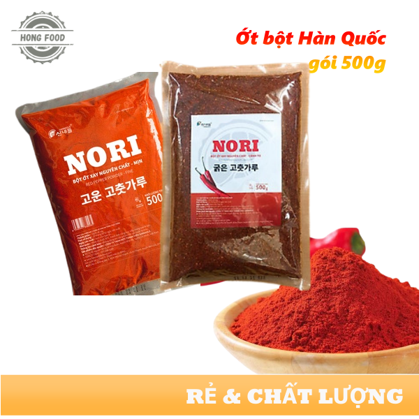 Ớt bột Hàn Quốc Nori xay mịn nguyên chất - tách lẻ gói 100g