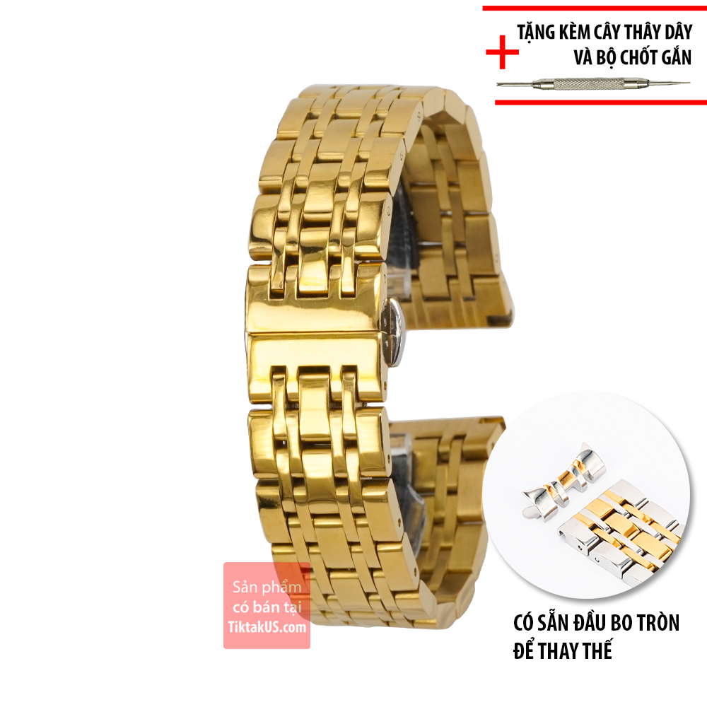 [HCM]Dây đồng hồ thép không gỉ  cao cấp nhiều size 18 - 20 - 22mm