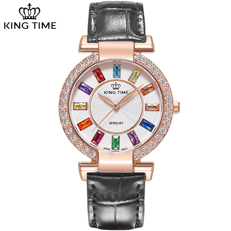 Đồng hồ nữ KING TIME Đính Đá Ruby Rainbow - Mặt to nổi bật, , Đồng hồ nữ hàn quốc, Đồng hồ nữ thời trang, Đồng hồ nữ chống nước, Đồng hồ nữ đẹp, Đồng hồ nữ thể thao 8
