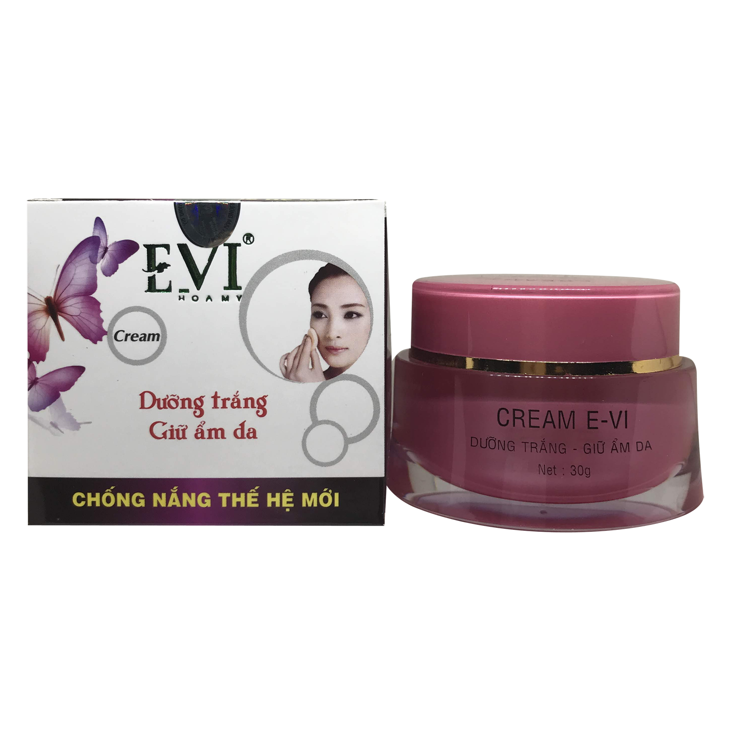 [HCM]KEM DƯỠNG TRẮNG GIỮ ẨM DA EVI 30G