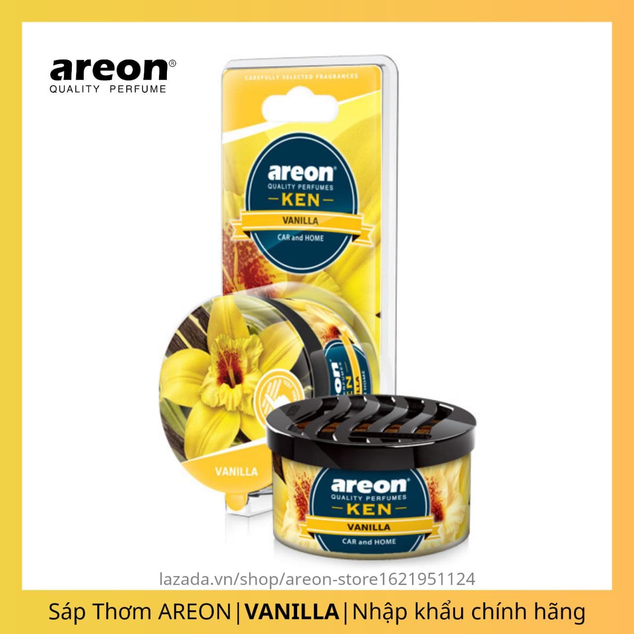 Sáp thơm nước hoa ô tô areon nhập khẩu chính hãng