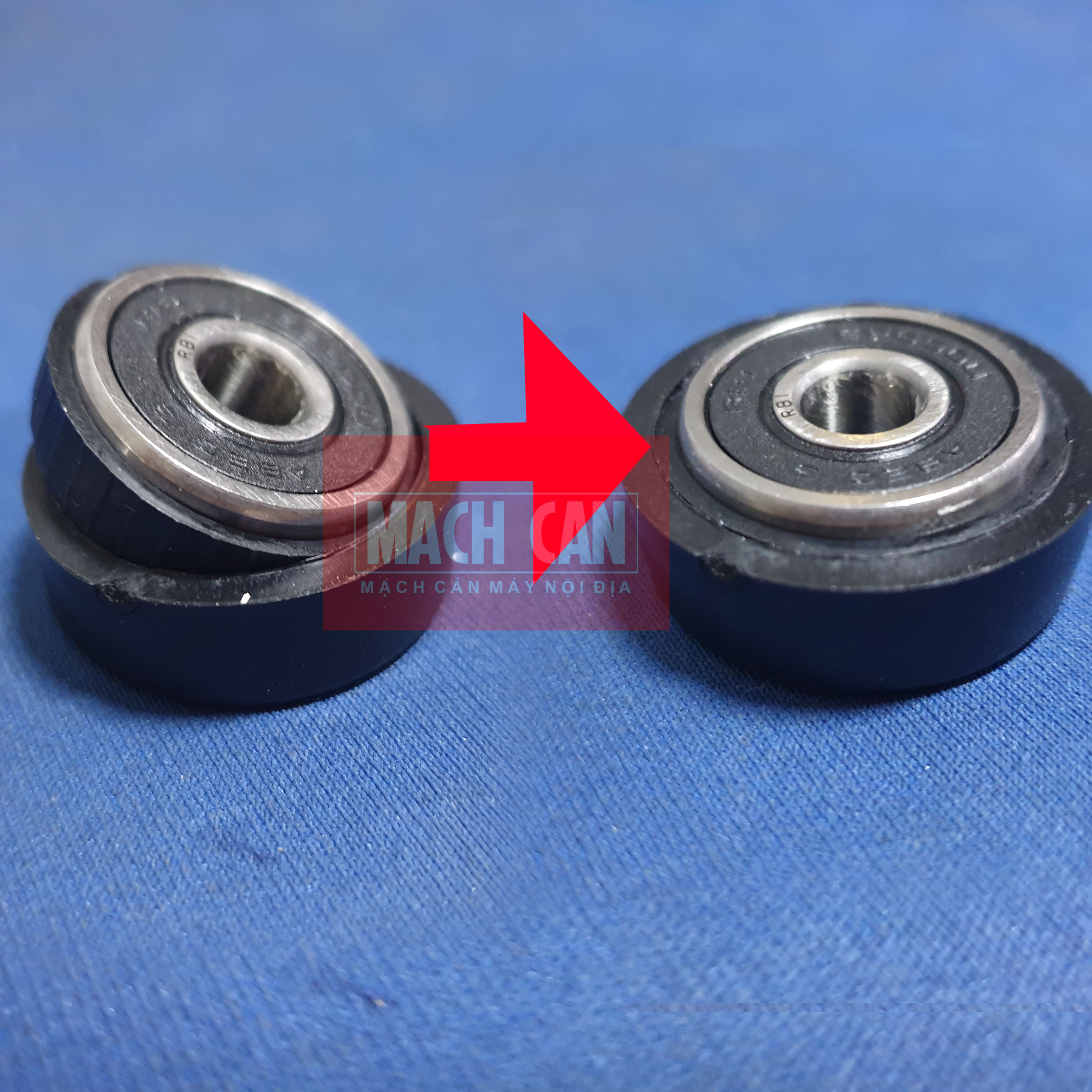 Combo 1 vòng bi 628 RBI và 1 sơ mi 628 và 1 sơ mi 6000 - cao su mủ chêm bạc kèm bạc đạn vòng bi