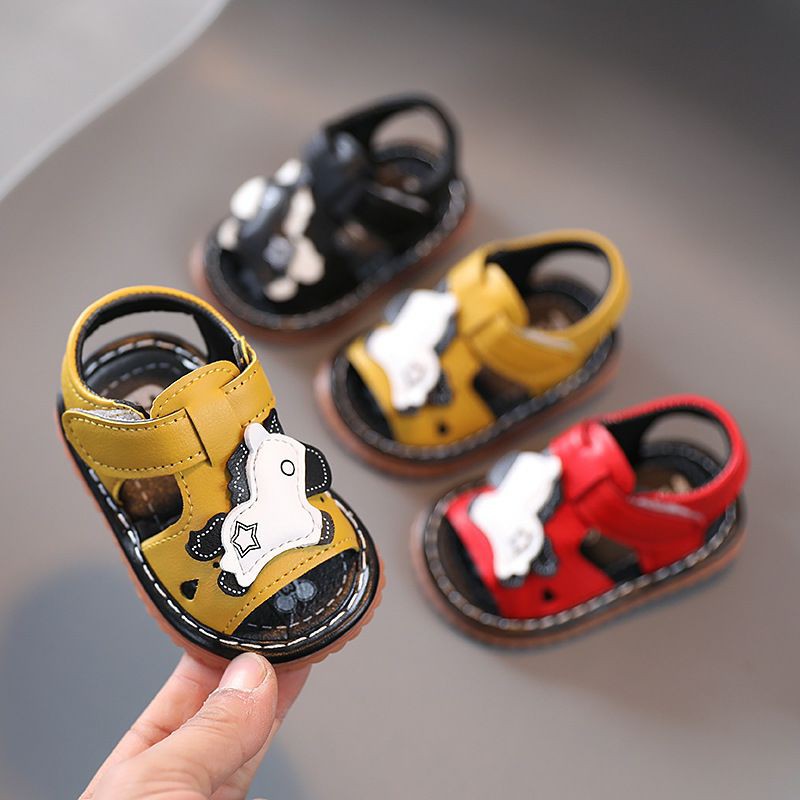 Sandal tập đi dép tập đi có kèn siêu mềm nhẹ cho bé trai