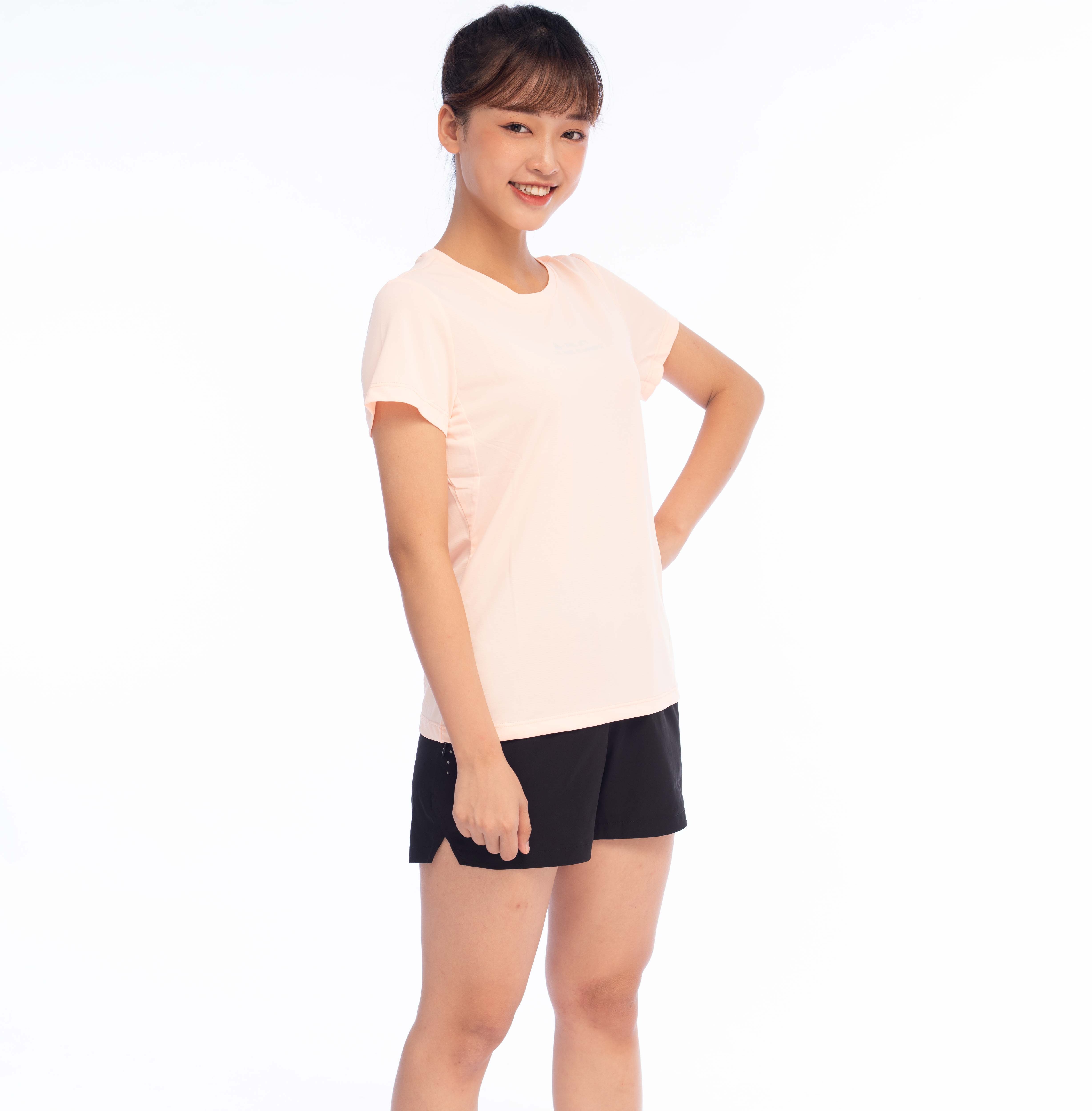 Áo phông cổ tròn nữ peak running fw612872