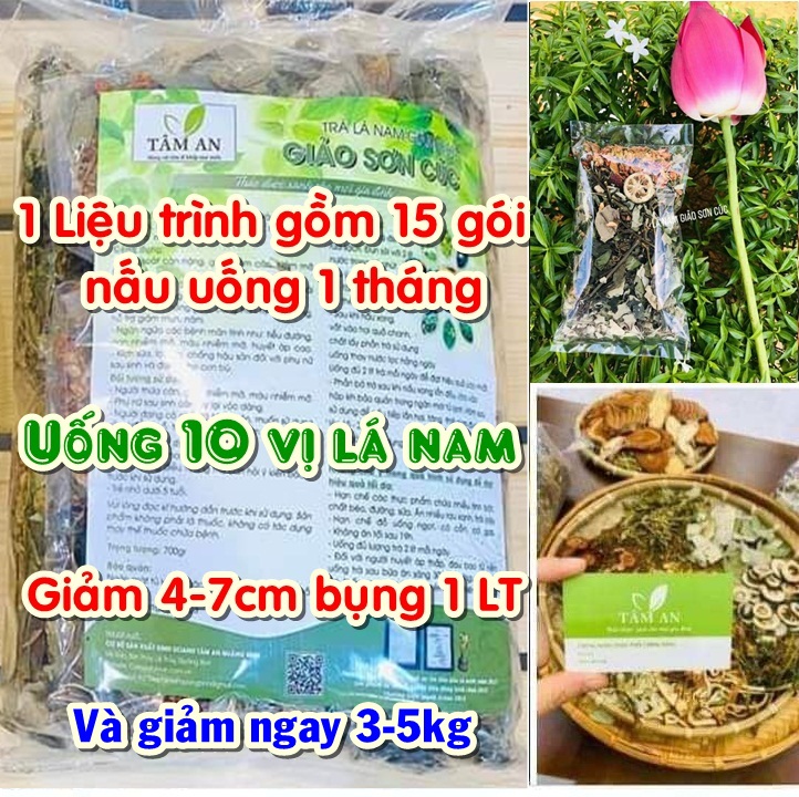 Lá Nam 10 Vị Giảm Cân Giảm Mỡ Bụng Đầu Tiên, 1 Liệu Trình Giảm 3-5kg Không Cần Ăn Kiêng