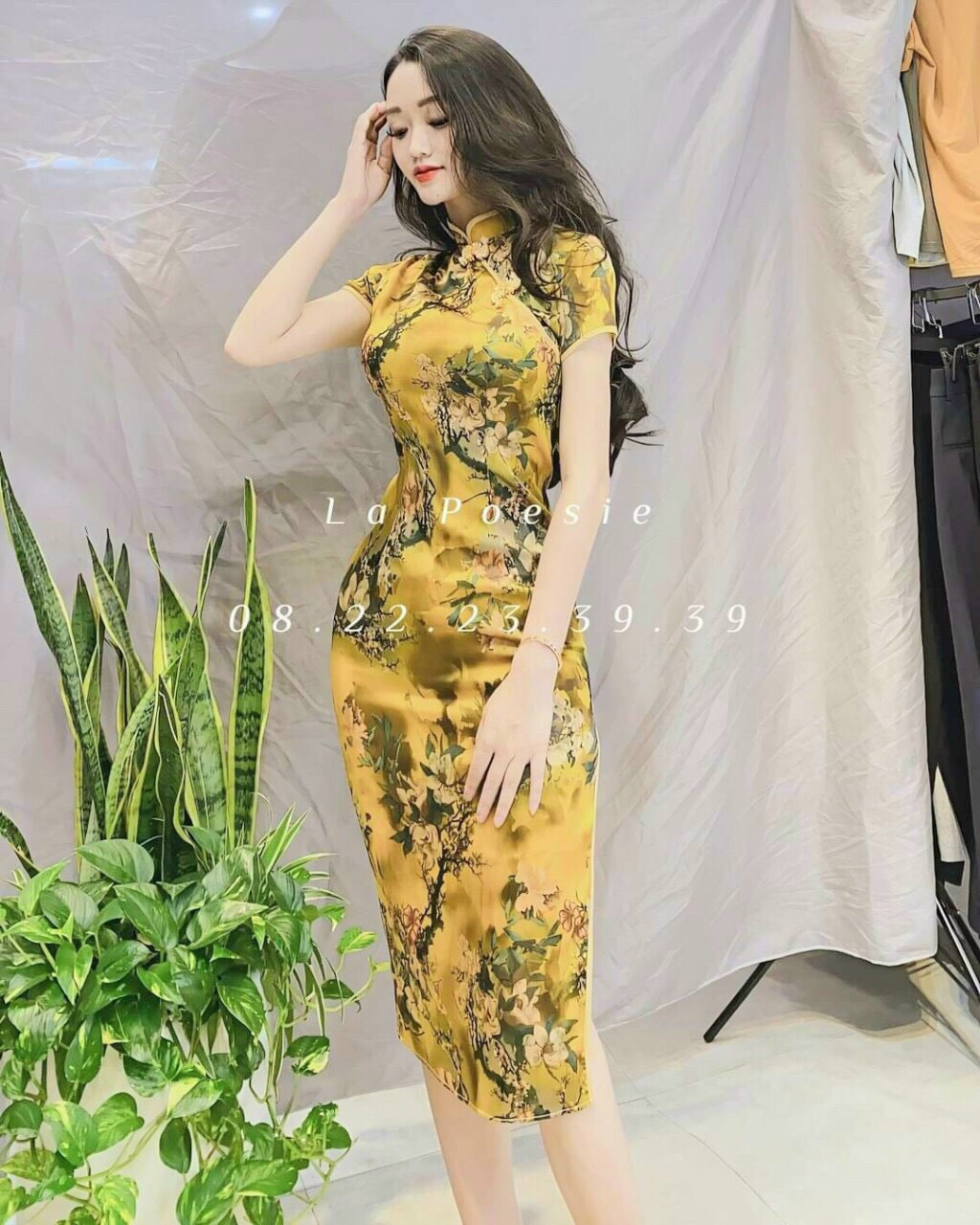 Sườn Xám Xẻ Tà KIDLove Store Free Size 40-55Kg Hàng Giá Rẻ Chất Lượng Cao
