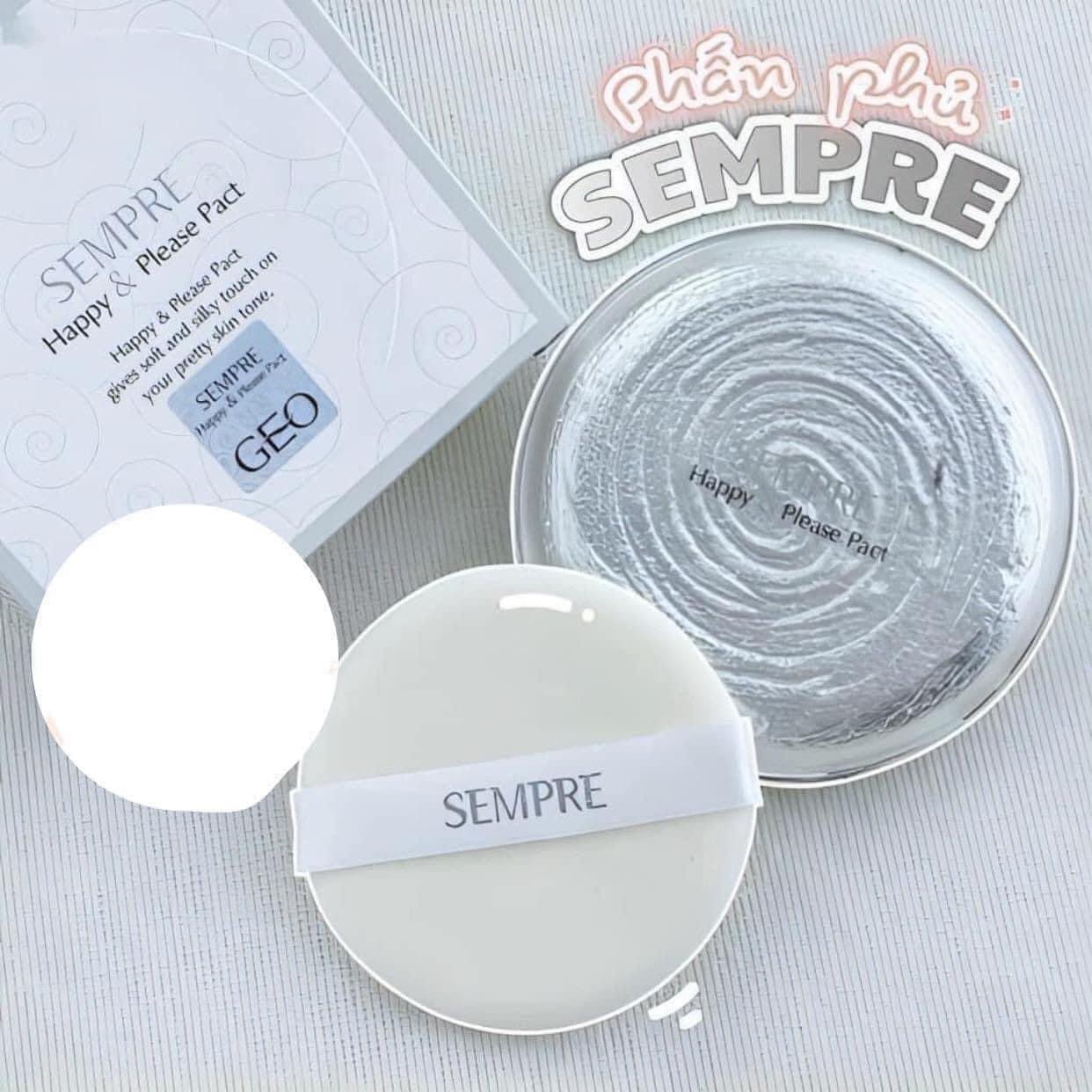 Phấn phủ geo sempre happy & please pact 22g