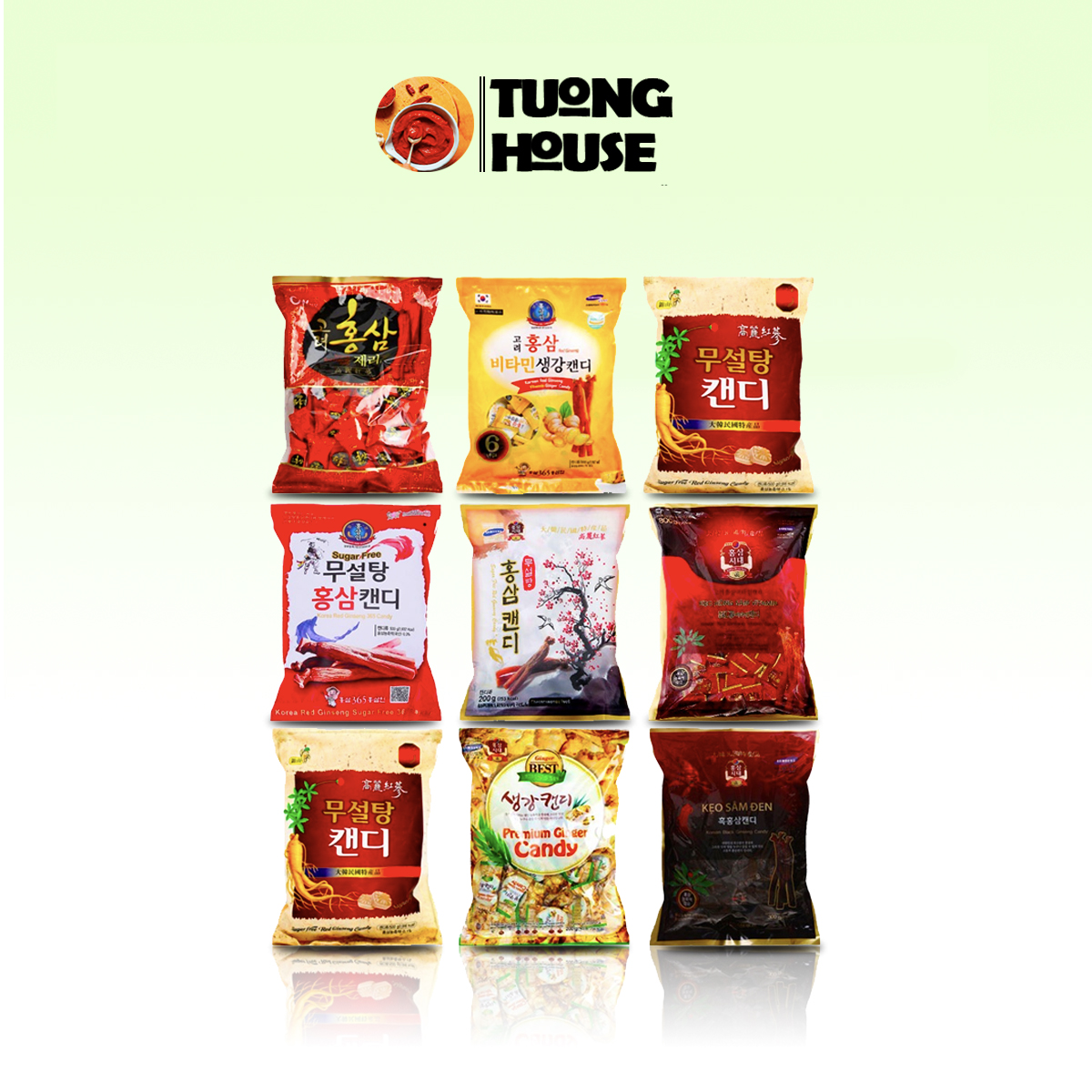Kẹo hồng sâm mềm/cứng hàn quốc tốt cho sức khỏe