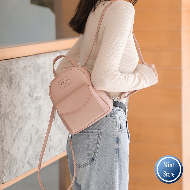 Balo mini Balo nữ thời trang da mềm Taomicc phong cách hàn quốc siêu xinh BL005 - Mint68