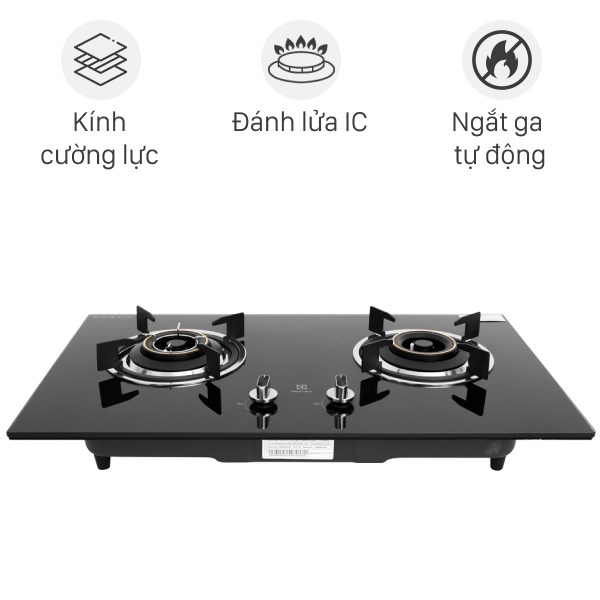 Bếp gas âm Electrolux EHG723BA- Trưng bày mới 99% +Tặng dây gas cổ dê +Tiết kiệm gas- Đánh lửa IC -.Có đầu hâm - Bảo hành 12 tháng