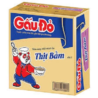 1 THÙNG MÌ GẤU ĐỎ THỊT BẰM 30 GÓI