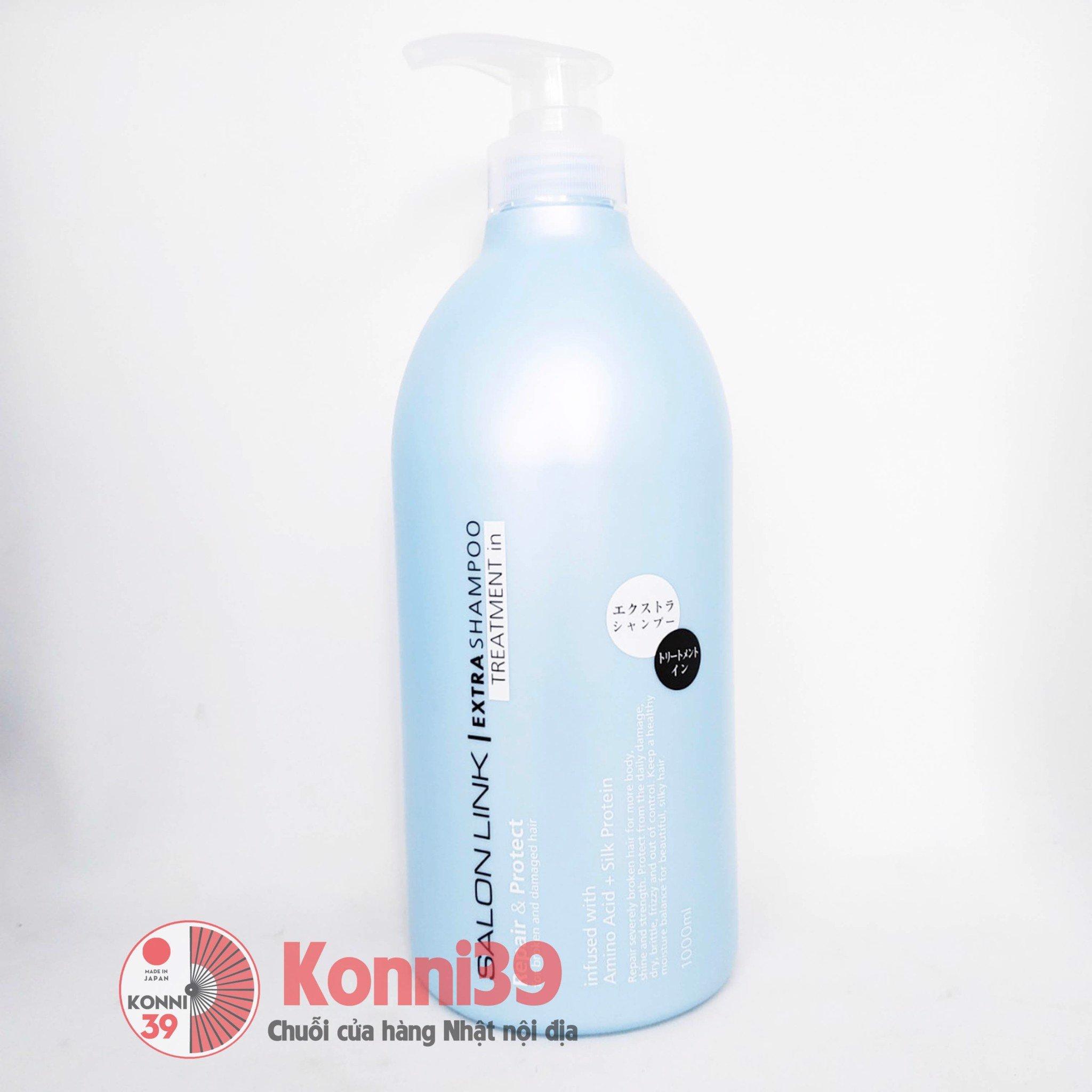 DẦU GỘI SIÊU DƯỠNG SALON LINK EXTRA NỘI ĐỊA NHẬT (CHAI MÀU XANH - 1000ML), dầu gội chuyên dùng dưỡng tóc của các Salon, giúp tóc bóng khỏe,mềm mại.