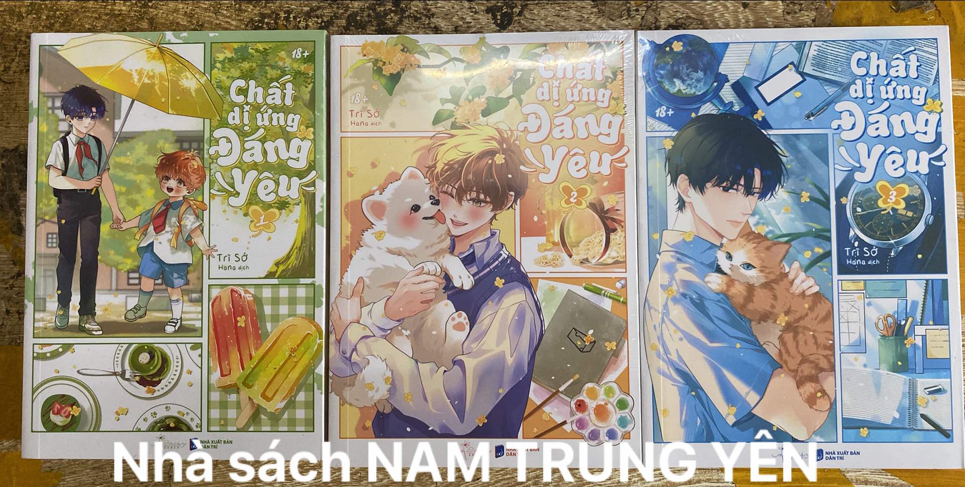 Sách - Chất Dị Ứng Đáng Yêu - Trĩ Sở ( TẬP 1+TẬP 2+ TẬP 3)