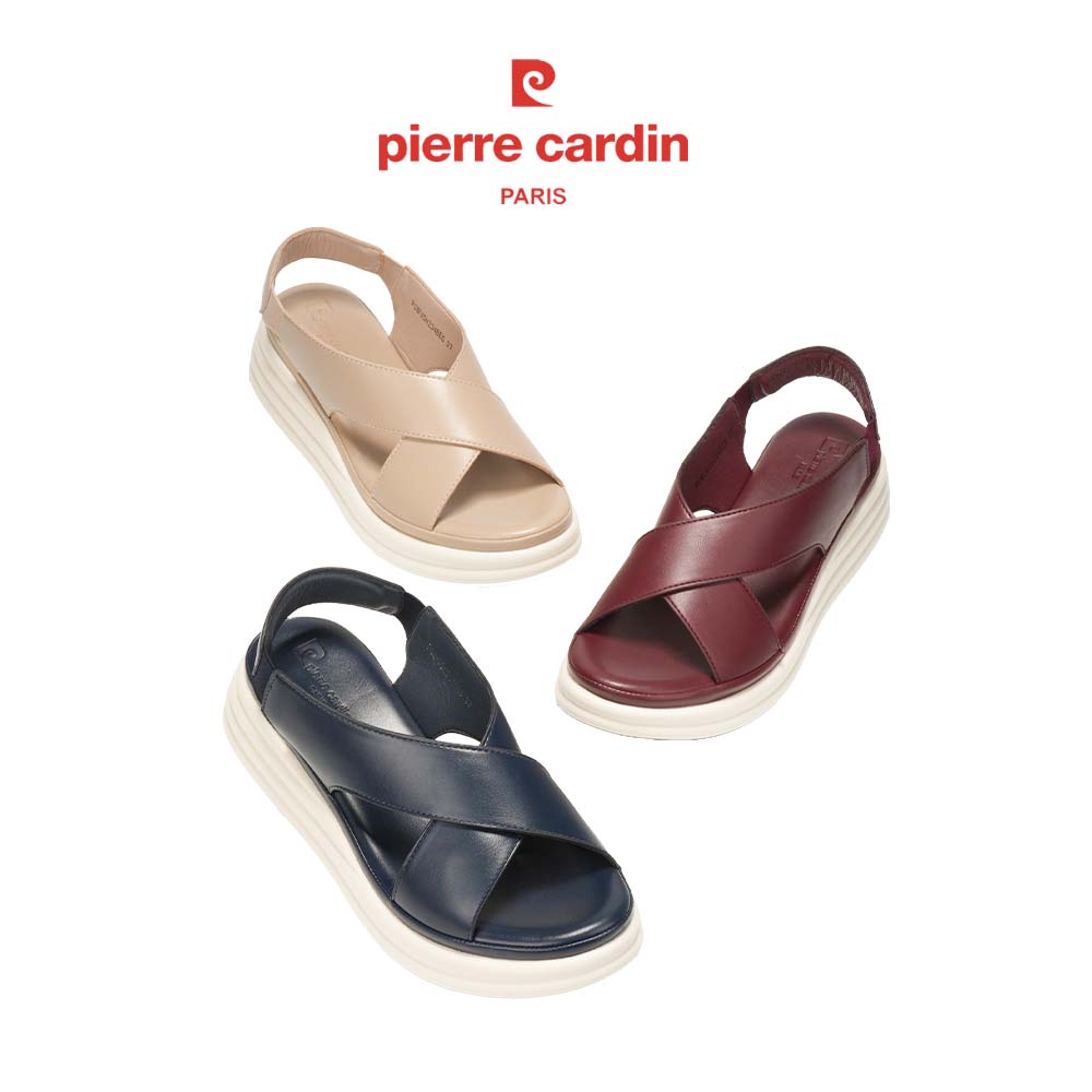 Giày Sandal Nữ Pierre Cardin - Quai chéo - đế mền nhẹ êm chân - PCWFWSH234