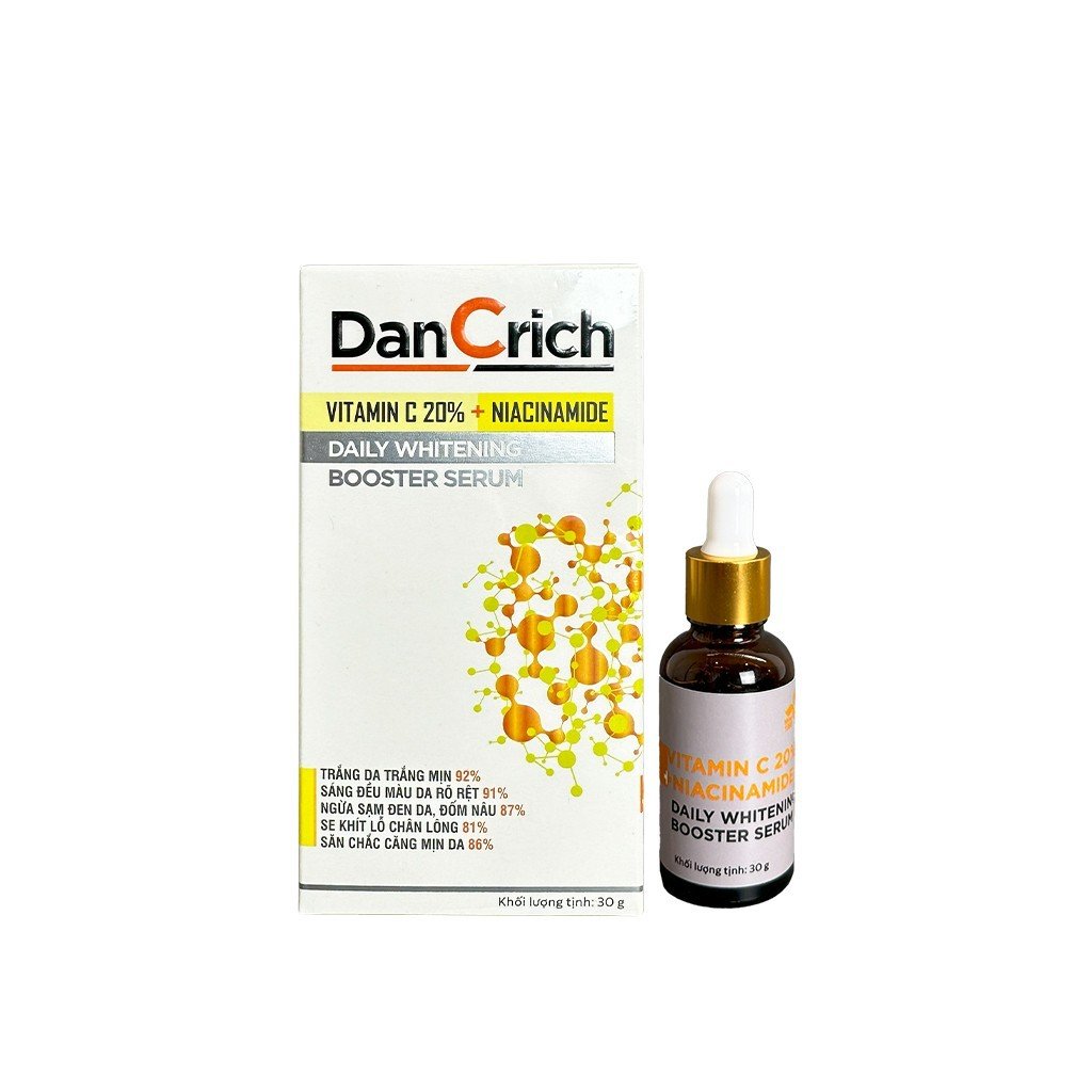 Tinh chất serum VitaminC dưỡng trắng, ngừa nám da DanCrich 30g - Minh Đan Beauty Group