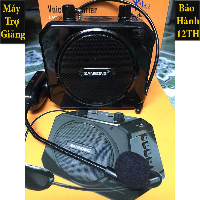 [ HÀNG CTY ] Loa Trợ Giảng Micro Không Dây Zansong M80 Đa Năng Cao Cấp, Kết Nối Bluetooth 4.2, Đài FM, Âm Thanh Rõ Ràng, Chống Hú Rè, Bắt Sóng Xa, Tương Thích Với Nhiều Thiết Bị Điện Tử, Có Cổng USB, Thẻ Nhớ,  Pin Lâu, Dễ Sử Dụng