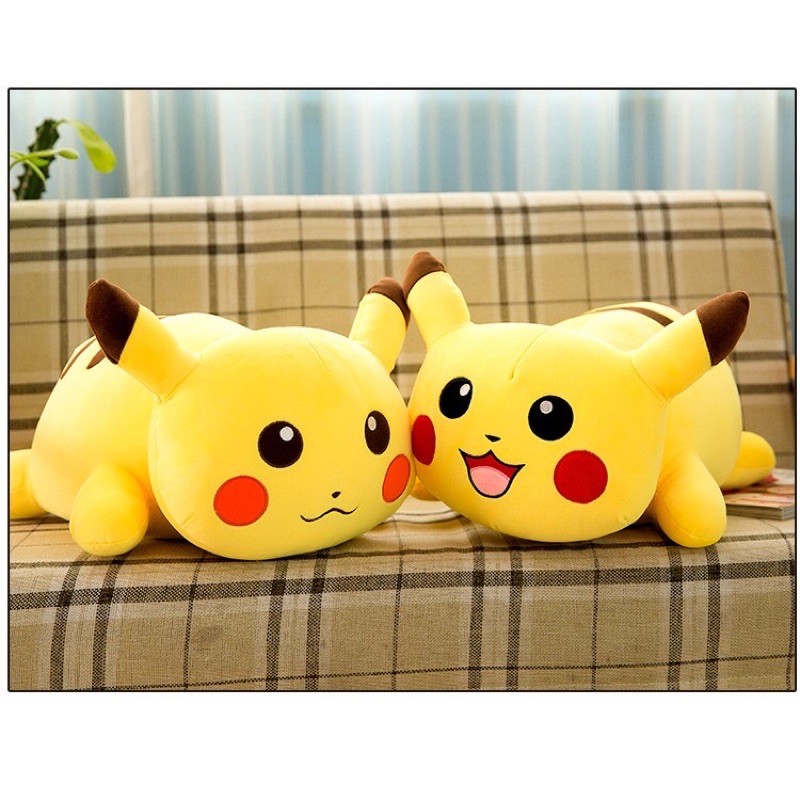 ♥️sỉ giá xưởng♥️thú bông picachu nằm , thú nhồi bông picachu nằm siêu dễ thương mềm êm mịn