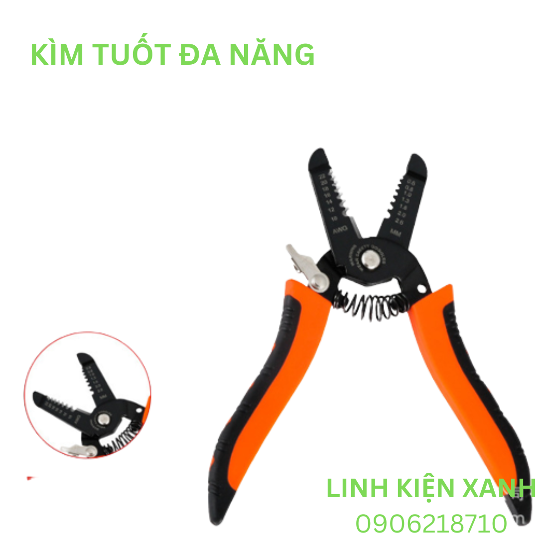 Kìm đa chức năng, kìm tuốt dây điện, khóa an toàn