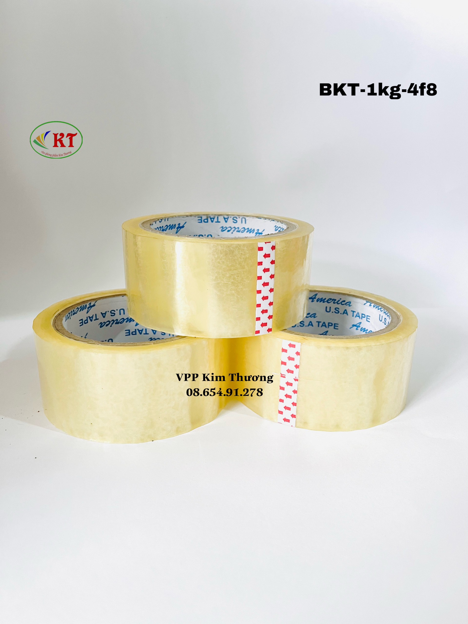 Băng keo trong dán thùng 4f8 - 100yard, 200yard