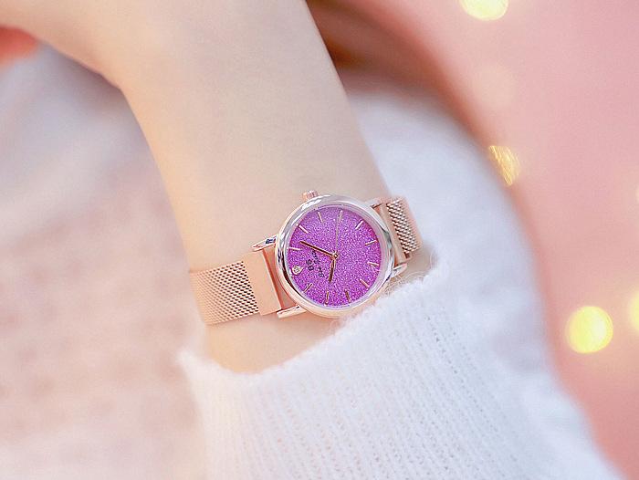 [HCM]Đồng Hồ Nữ Bee Sister 1589 Dây Nam Châm Mặt Cát