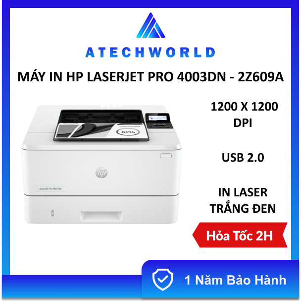 Máy In HP LaserJet Pro 4003dn Printer 2Z609A - Hàng Chính Hãng - BH 1 Năm - Có Xuất VAT