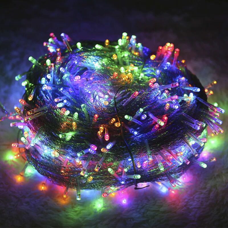 Dây đèn led cắm điện không chớp nhiều màu lựa chọn - dây dài 10m 100led