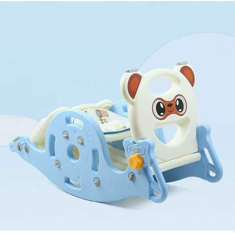 Cầu trượt kết hợp bập bênh và ném bóng rổ đa năng , cầu trượt bập bênh 3 trong 1