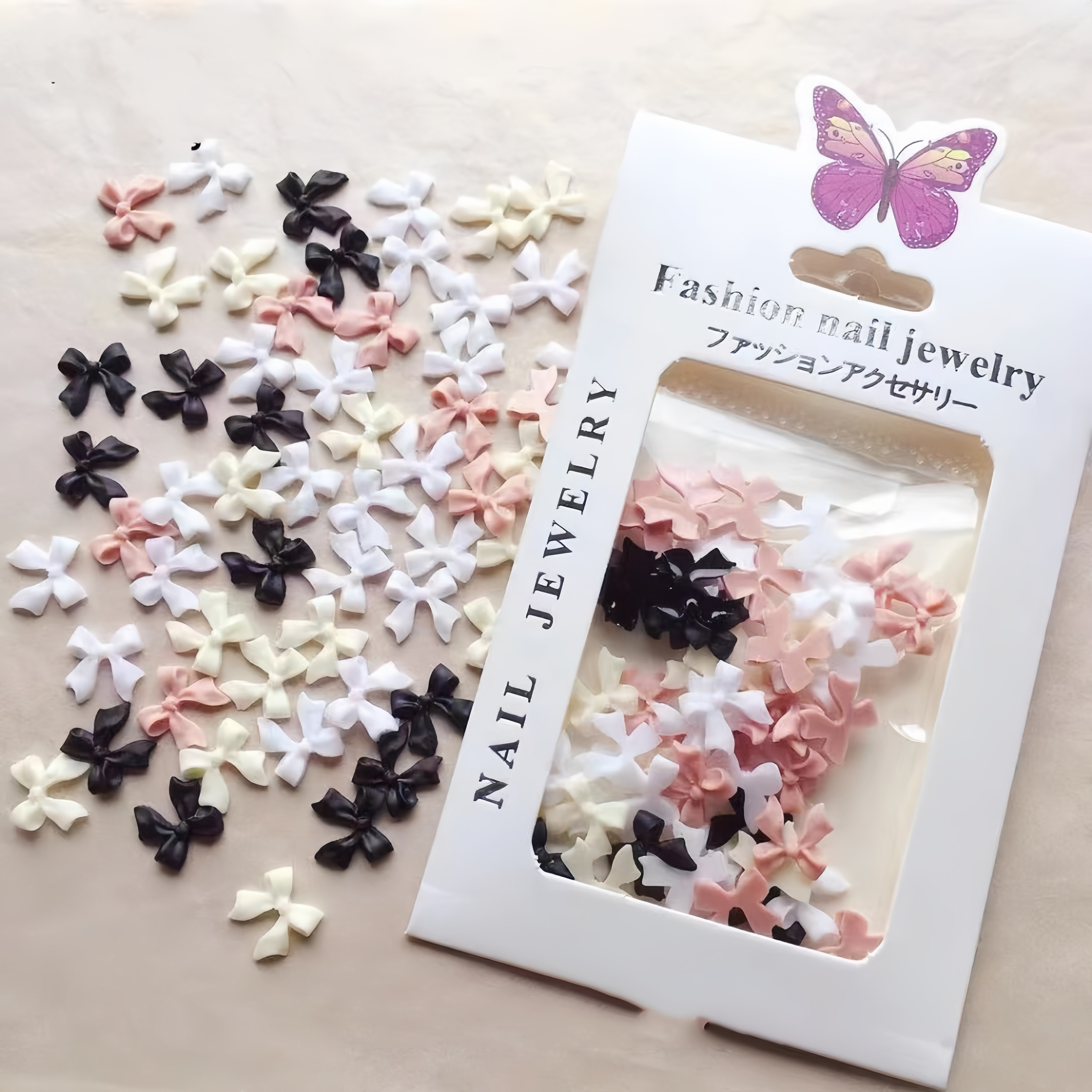 Charm nail , charm nơ , đính móng