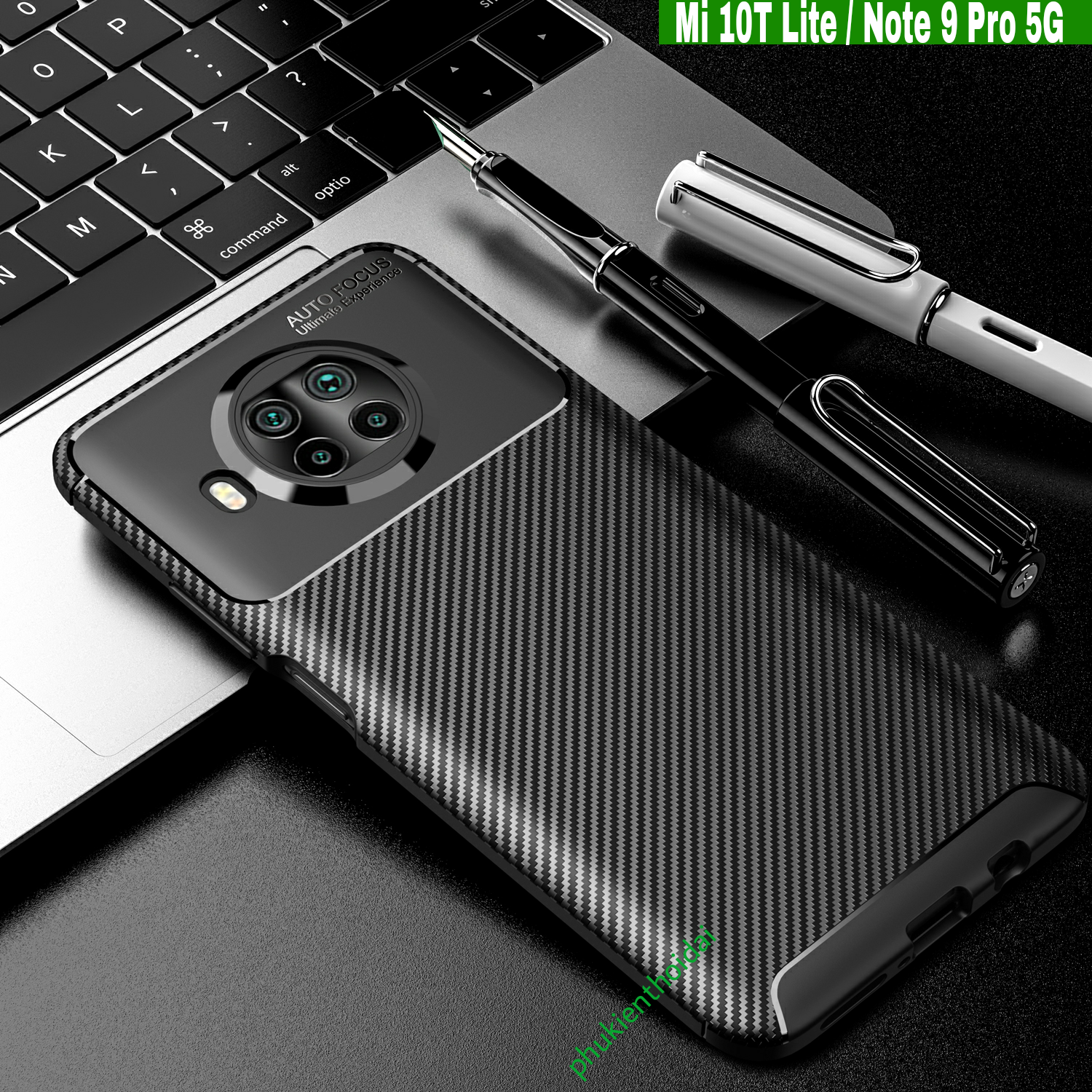 Ốp lưng Xiaomi Mi 10T Lite / Note 9 Pro 5G chống sốc vân Rằn Ri hiệu Auto Focus cao cấp