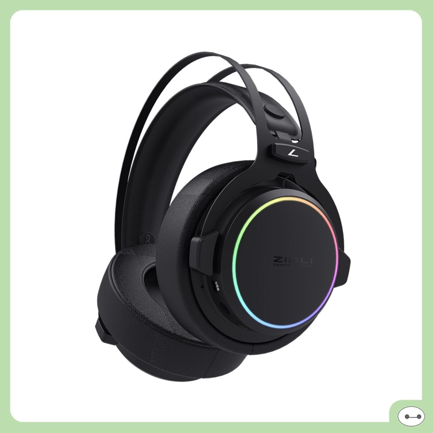 Tai nghe không dây gaming zidli fcore fh1 led rgb dual mode hàng chính hãng