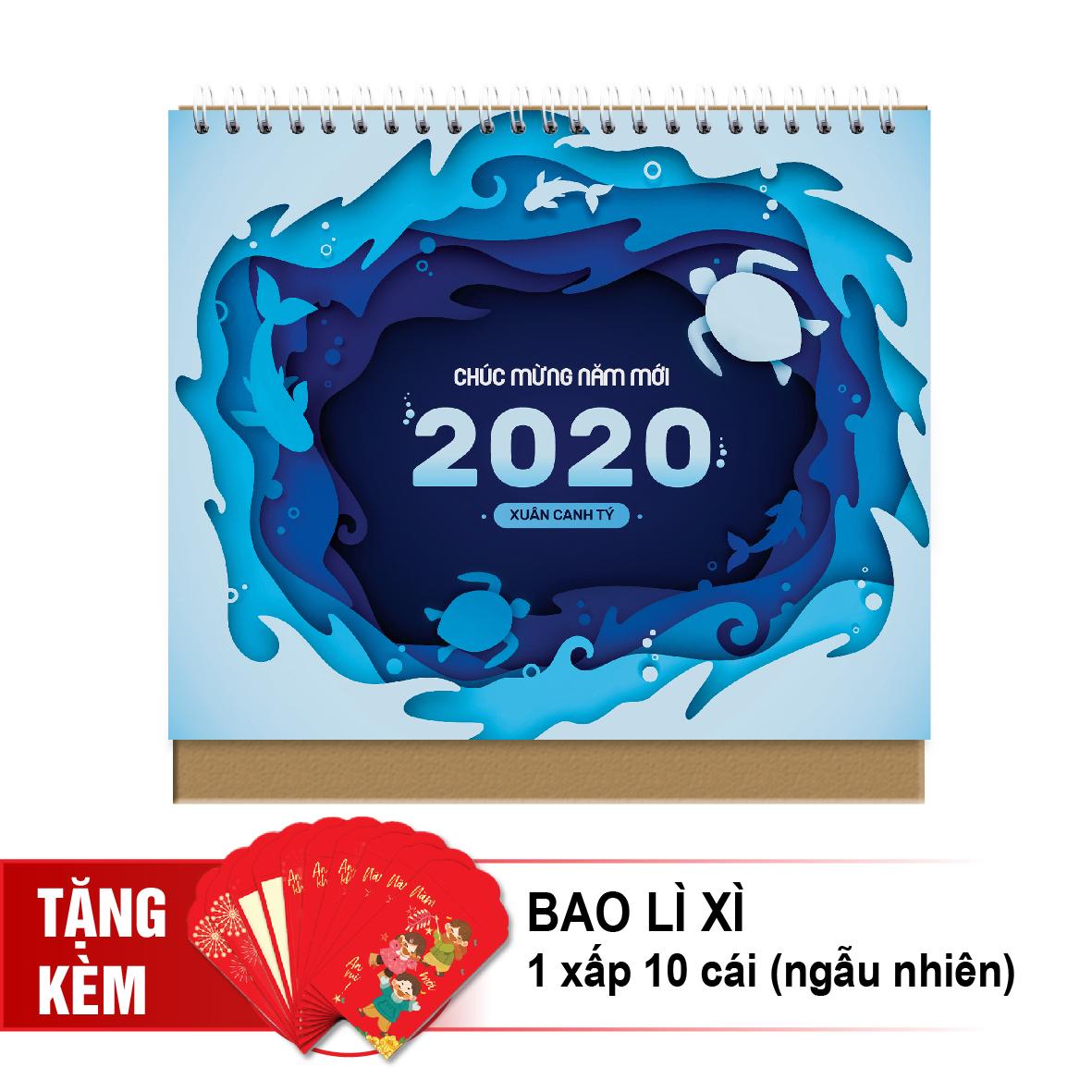 Lịch để bàn 2020 - xóm đảo
