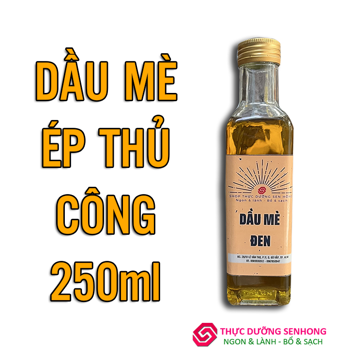 Dầu mè rang nguyên chất Ép thủ công, không tinh chế.