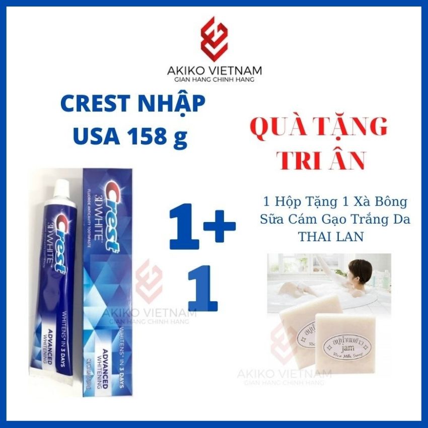 Kem đánh răng Kem đánh răng Crest 3D White Advanced Whitening 158g – cres, kem trắng răng