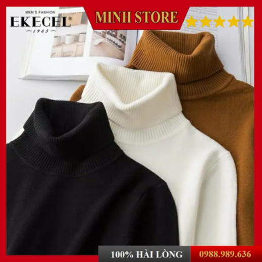 Áo Len Nam cổ lọ dài tay áo len nam form rộng Hàn Quốc đẹp thời trang nam cao cấp AL01 - Minhstore5