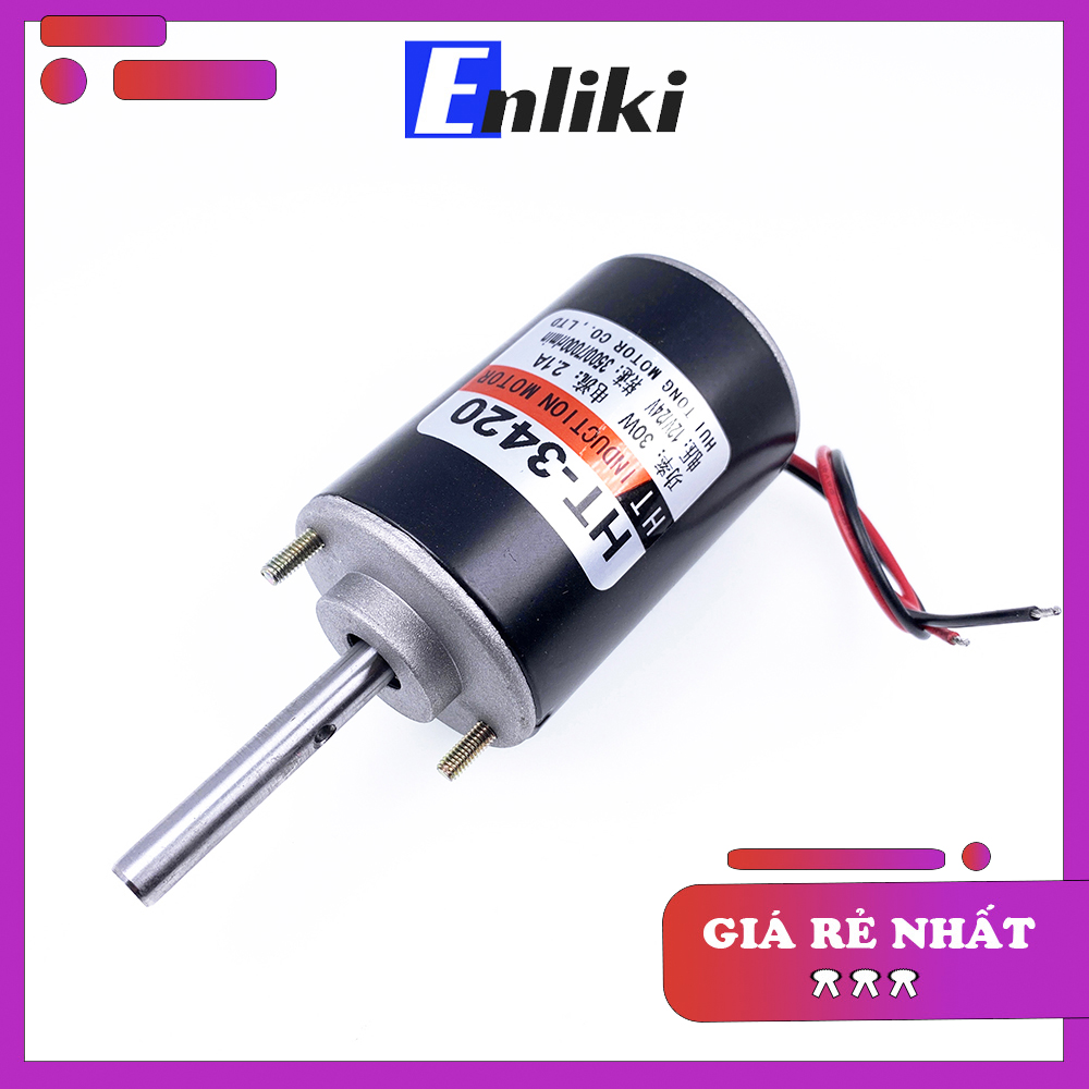 Động cơ dc máy mổ giun ht-3420 12v 24v 30w