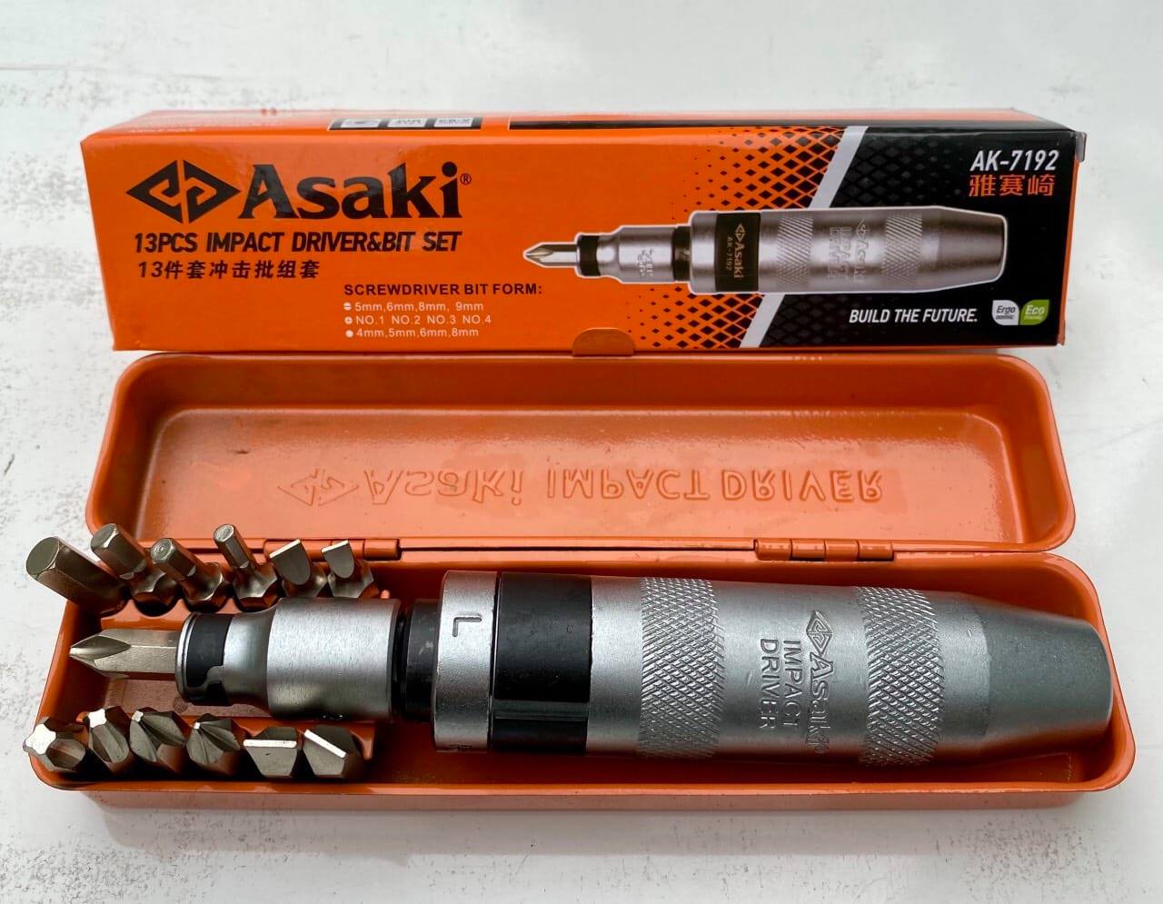 Bộ tô vít đóng 13 mũi cao cấp asaki ak-7192