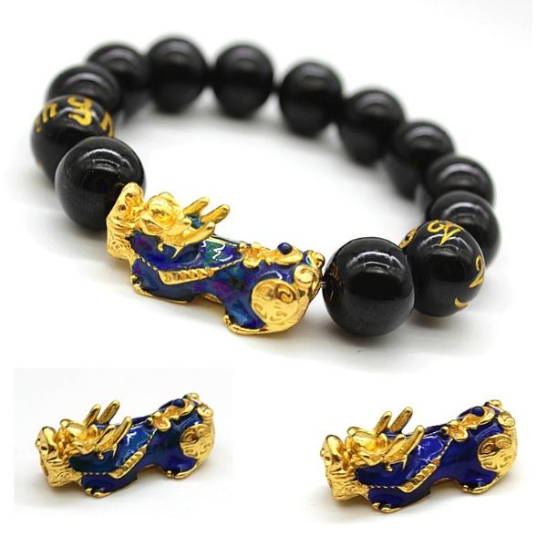 Vòng đeo tay tùy hưu tráng men màu 14mm