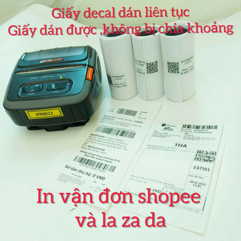 Máy in bluetooth Bixolon in mã vận đơn các sàn