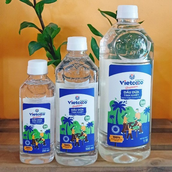 Dầu dừa organic vietcoco - 250 ml