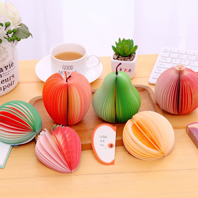 Giấy note giấy ghi chú hình trái cây độc đáo mẫu ngẫu nhiên
