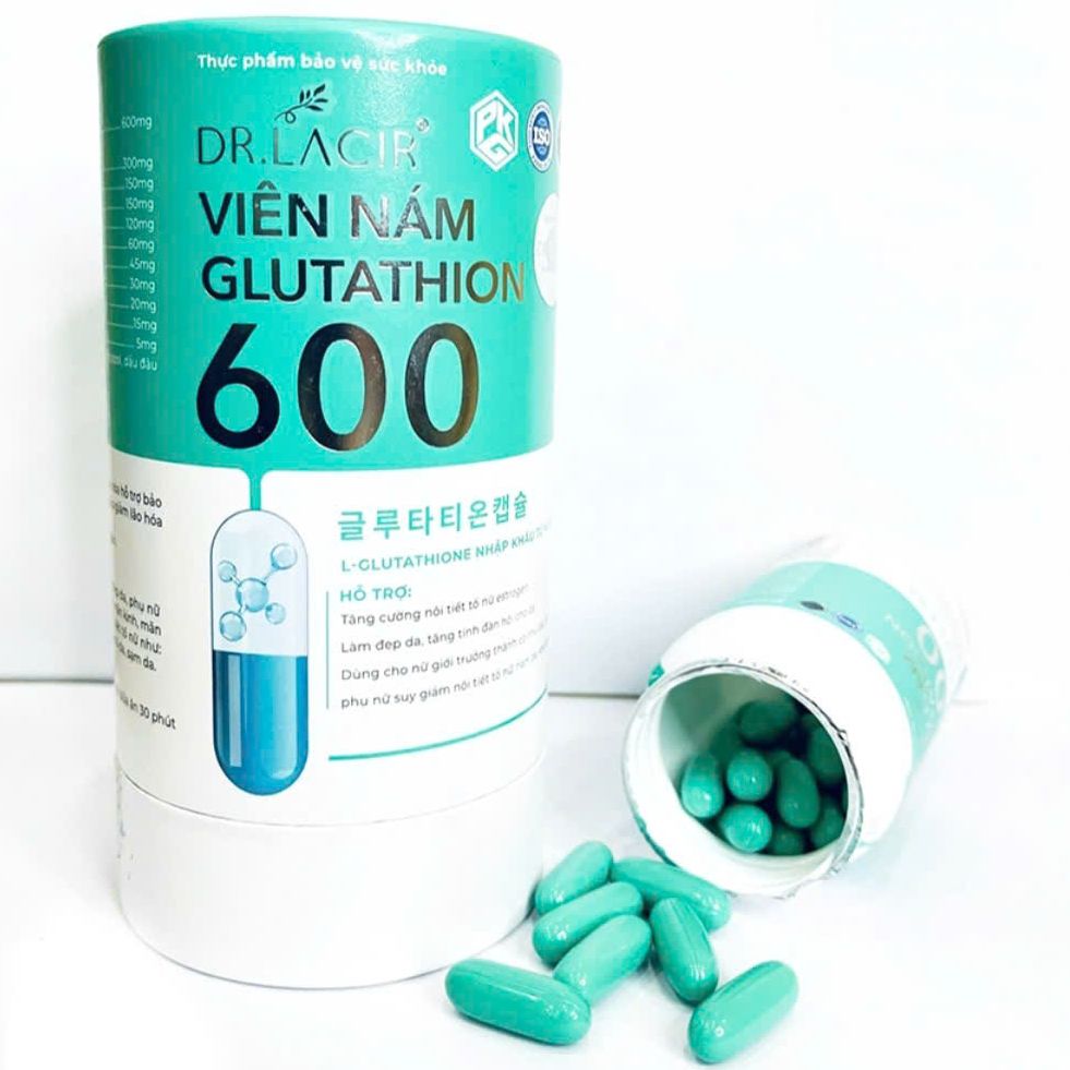 [Genuine] Glutathione 600 Dr.Lacir Skin Whitening Pills 30 Pills Support Brightening Dull Skin and Reducing Melasma