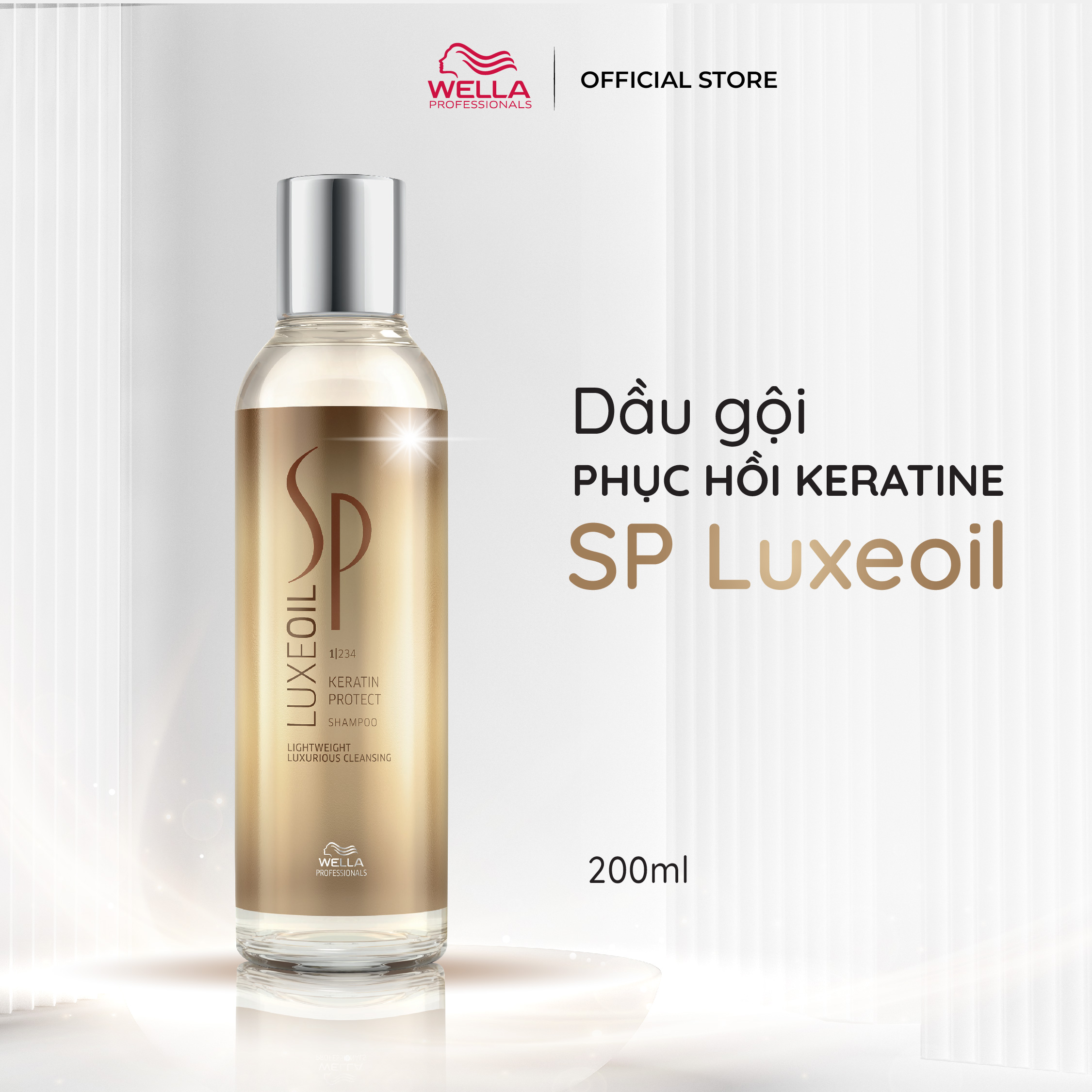 Dầu Gội Bảo Vệ Keratin Phục Hồi Tóc Cao Cấp, SP KERATIN PROTECT SHAMPOO 200- 1000ML